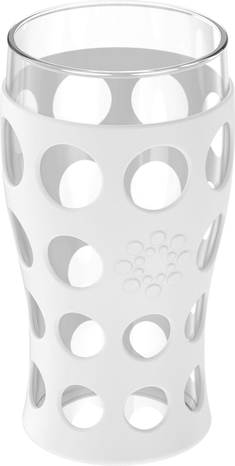 Lifefactory 20-Ounce Beverage Glasses with Protective Silicone Sleeves, 4 Count (Pack of 1), Optic White, LF340141C4 - Image 3
